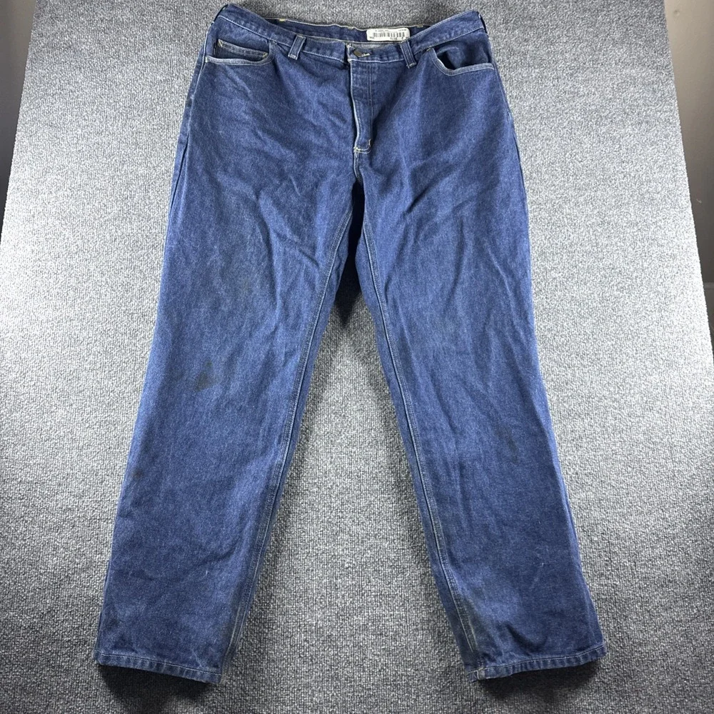 Carhartt FR Jeans Men 42x32 Blue Flame Resistant Workwear 2112 Cat 2 280-83
